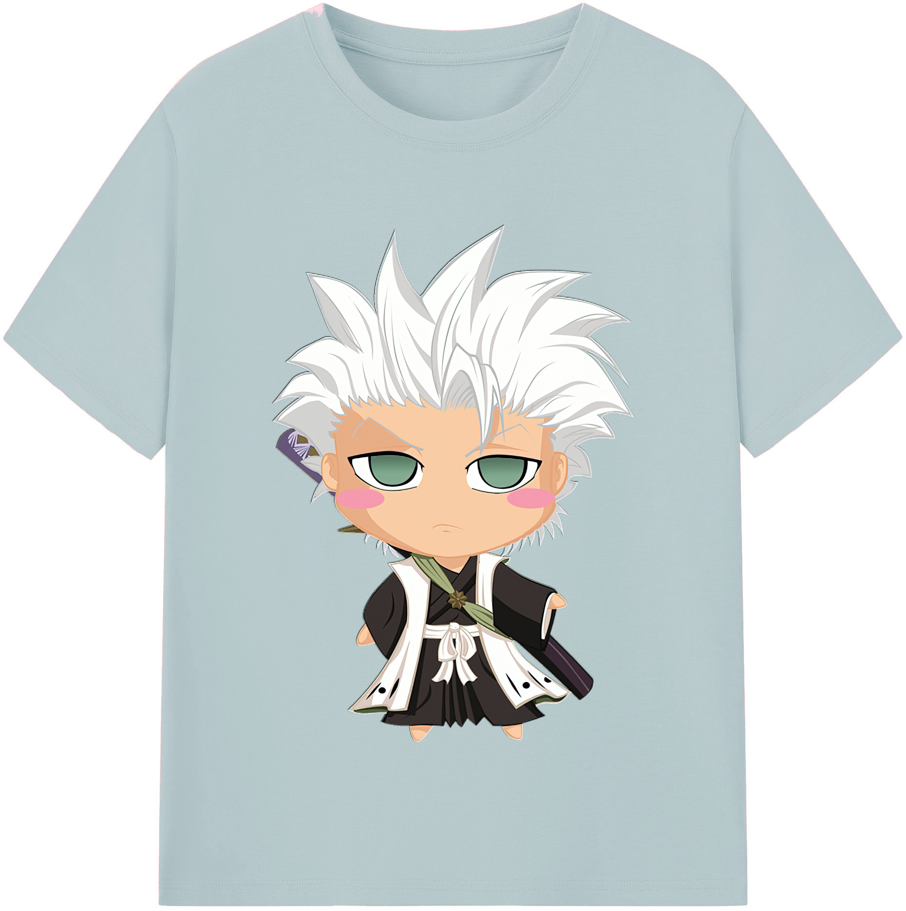 （画像用） ブリーチ 日番谷冬獅郎（ひつがや とうしろう） BLEACH Hitsugaya Toushirou 綿100％半袖Tシャツ（フロントプリント）
